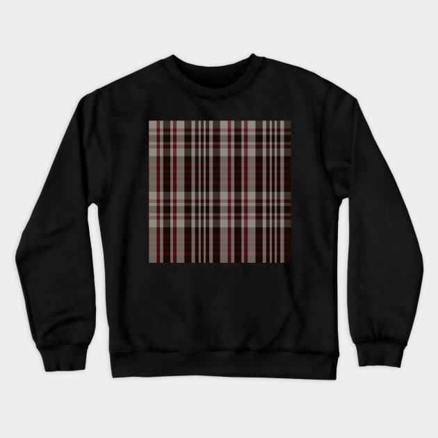 Winter Aesthetic Sorcha 1 Hand Drawn Textured Plaid Pattern Crewneck Sweatshirt by GenAumonier